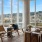 Large windows with scenic views
