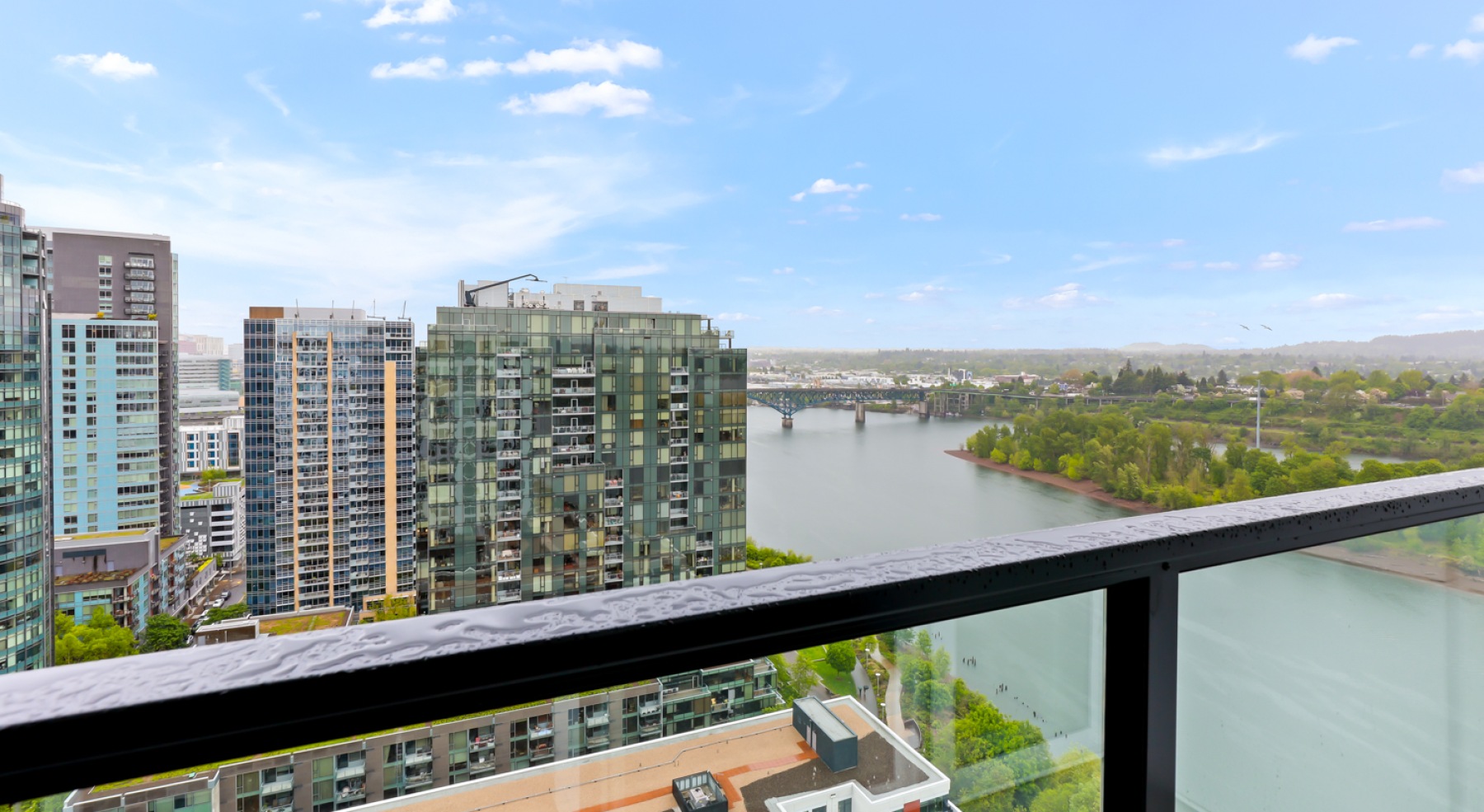 a balcony with a view