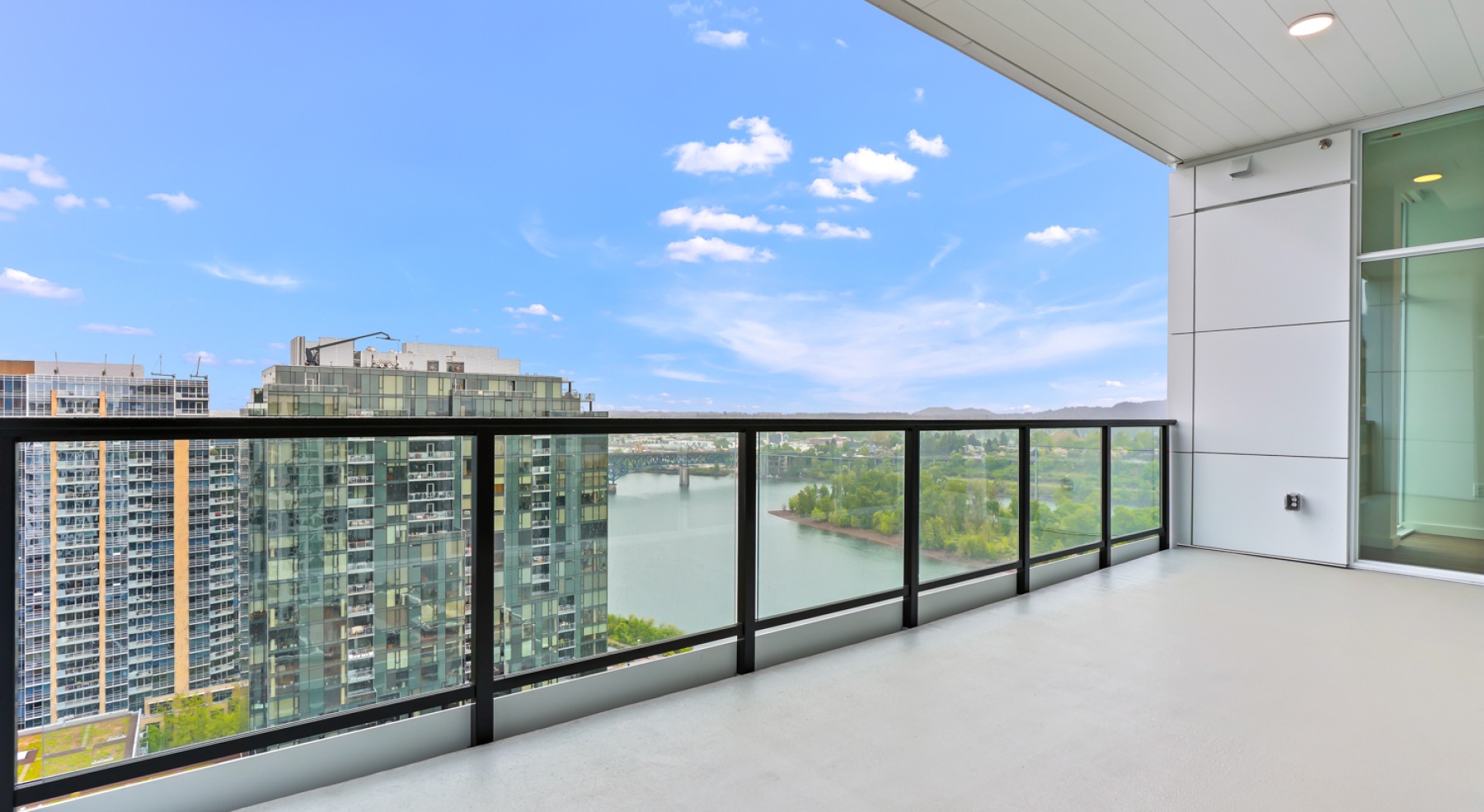 a balcony with a view